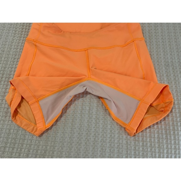 Lululemon Spinerette Short Women’s 8 Orange Creamsicle Pop W7693S - Picture 7 of 10